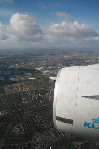 アムステルダム上空
